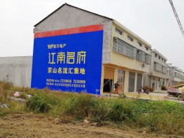 甘泉农村墙体广告在不同形式上面展现的不同特色
