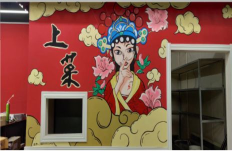 甘泉墙体彩绘的发展和应用