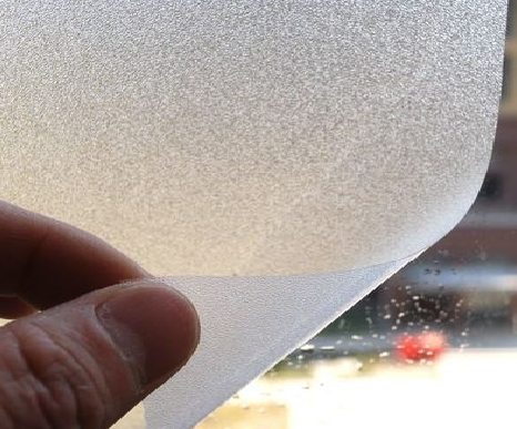 甘泉玻璃门外面粘广告用什么材料好？